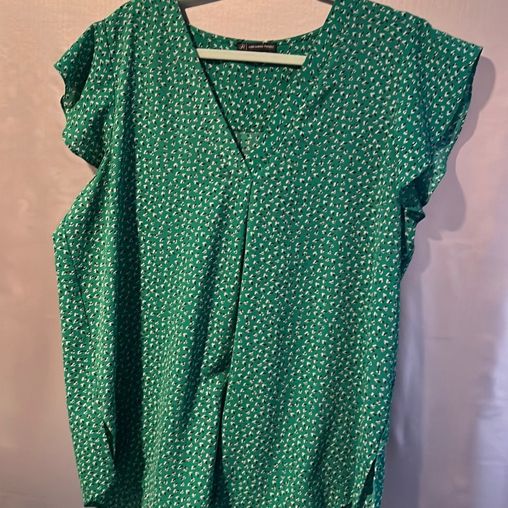 Adrianna Pappel Green Blouse